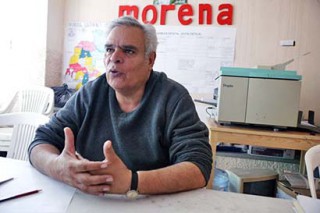 Luis Medina, líder de Morena ■ FOTO: ANDRÉS SÁNCHEZ