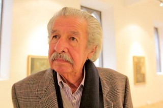 Gustavo Arias Murueta agradeció el apoyo para mostrar 50 años de su trabajo ■ FOTOs: ernesto moreno y la jornada zacatecas