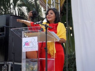 Esta mañana fue asesinada en el interior de su domicilio la presidenta municipal de Temixco, Gisela Mota, quien apenas ayer por la tarde tomó protesta al cargo. Foto Noé Knapp