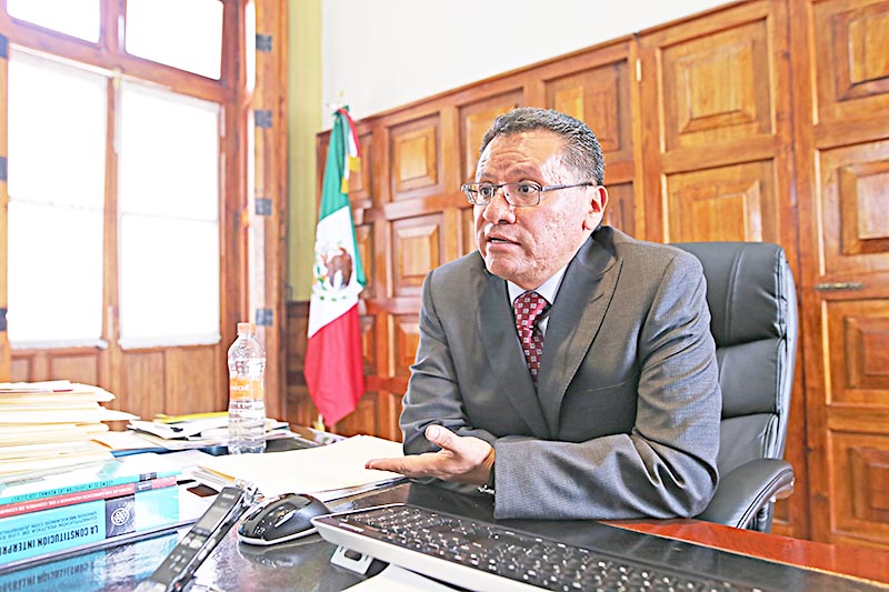 Armando Ávalos Arellano, presidente del Tribunal Superior de Justicia ■ FOTO: ANDRÉS SÁNCHEZ