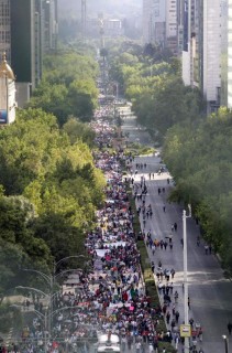 Marcha de apoyo a la CNTE del pasado 5 de julio. Foto: La Jornada