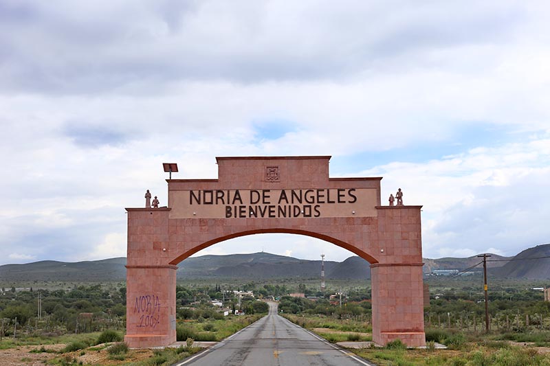 Entrada al municipio de Noria de Ángeles