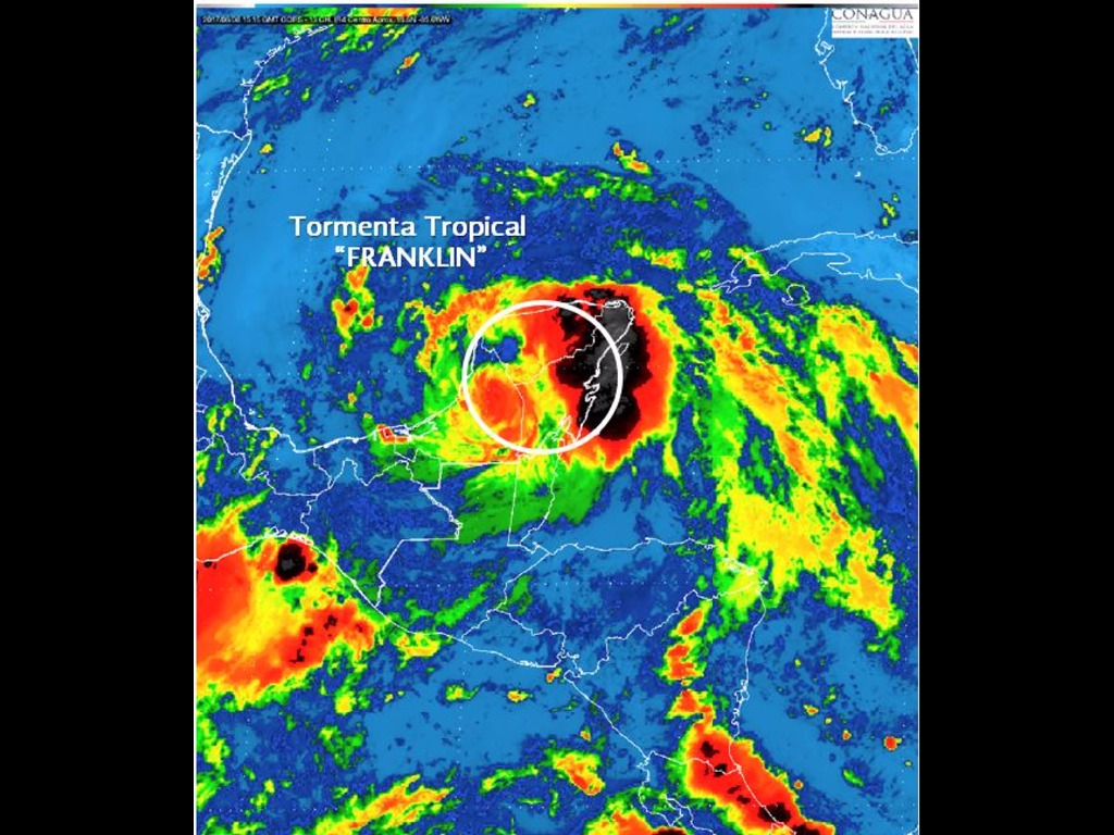 Yucatán y Campeche, en alerta máxima por ‘Franklin’