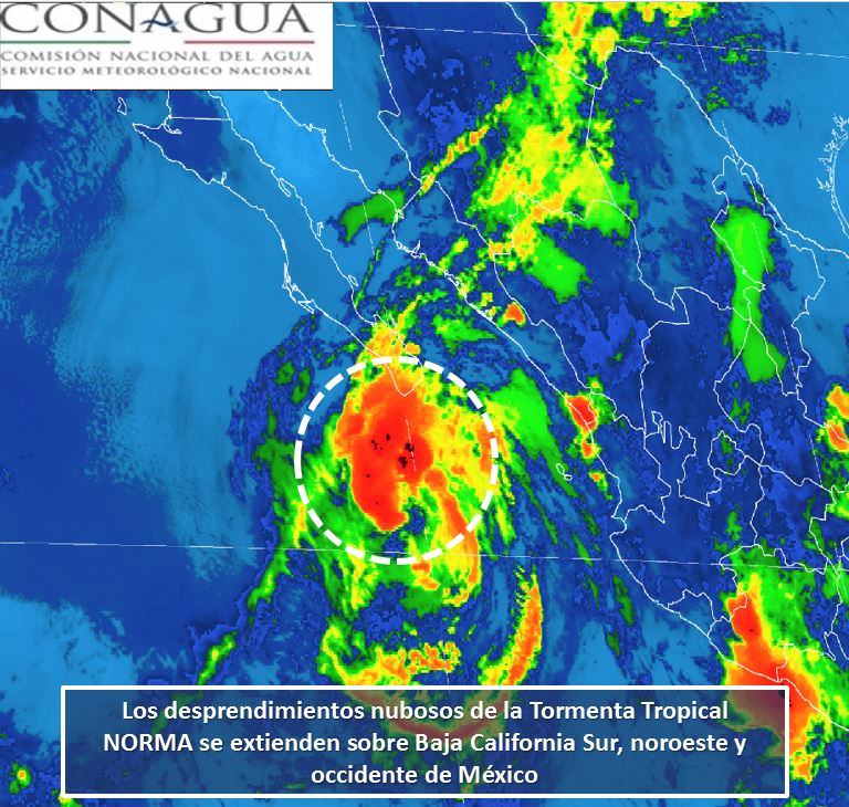 Tormenta ‘Norma’ afectará con lluvias norte y occidente del país