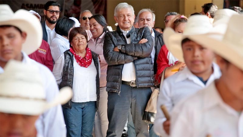 Andrés Manuel López Obrador visitó Susticacán este sábado ■ fotos: miguel ángel núñez
