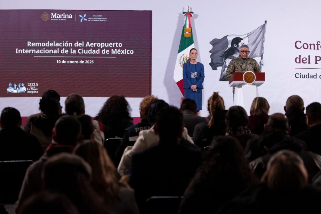 Claudia Sheinbaum anuncia remodelación del aeropiuerto internacional de