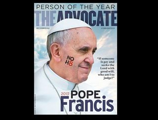 Revista gay “The Advocate” elige al papa Francisco como personalidad del año