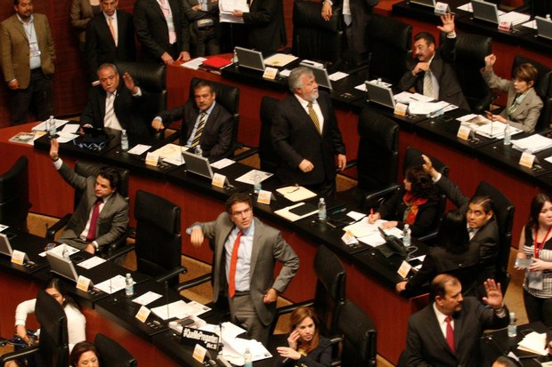 Sesión del Senado de la República. Foto Luis Humberto González