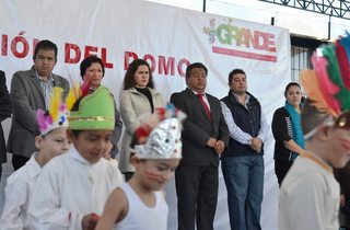 Inaugura municipio de Guadalupe domo en jardín de niños Leona Vicario