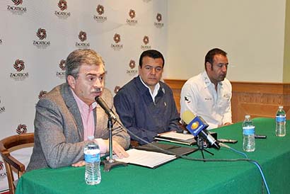 Rueda de prensa donde autoridades municipales y de turismo anunciaron la realización de la Jerezada 2014 en próximos días ■ foto: LA JORNADA ZACATECAS