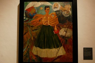Una de las obras de arte que se exhiben en el Museo Frida Kahlo en la ciudad de México. Foto: Luis Humberto González