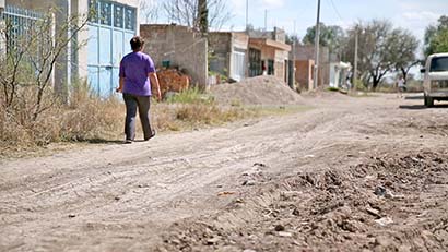 Colonia Don Durito, donde la queja más recurrente de los habitantes es la falta de pavimentación ■ fotos: MIGUEL áNGEL NúÑEZ