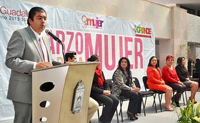 El alcalde de Guadalupe encabezó el evento ■ FOTO: LA JORNADA ZACATECAS