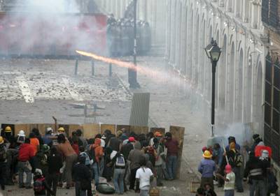 Imagen del conflicto político social de 2006 en Oaxaca. Foto: Reuters