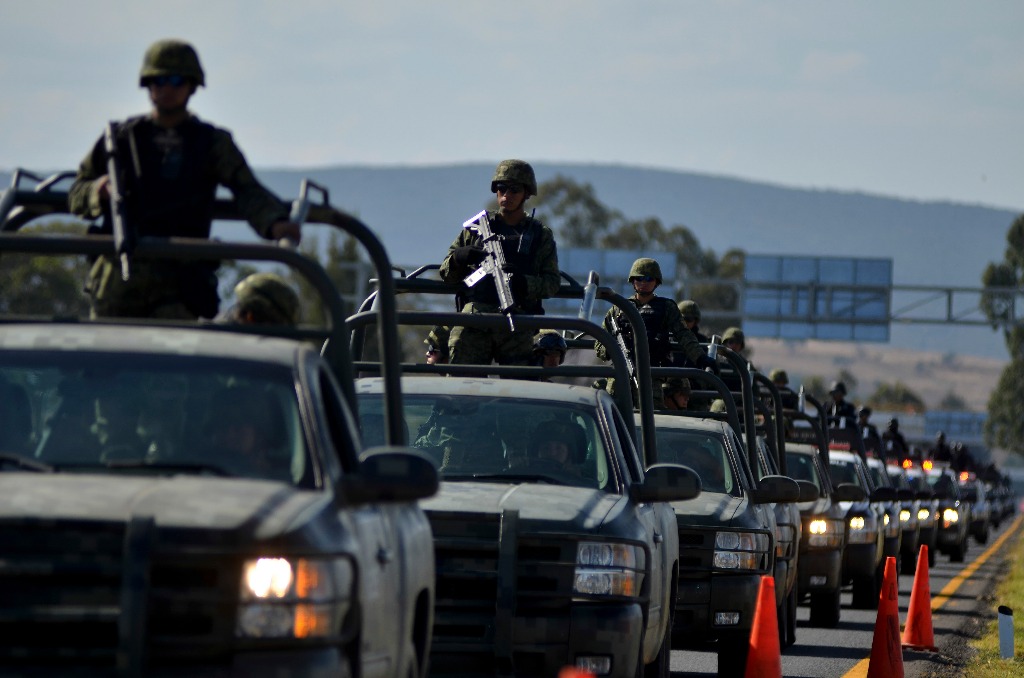 Operativo de seguridad militar en Michoacán. Foto Cuartoscuro / Archivo