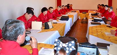 Se efectuó una reunión a la que asistieron coordinadores regionales de las 14 zonas del estado ■ FOTO: LA JORNADA ZACATECAS