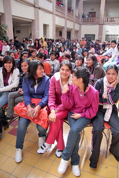 Ofrecieron conferencia a estudiantes de la Normal de Zacatecas. Imagen de archivo de distintas actividades en la institución ■ FOTO: LA JORNADA ZACATECAS