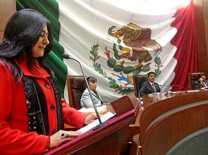 Aspecto de la sesión legislativa de este martes ■ foto: Alma Tapia