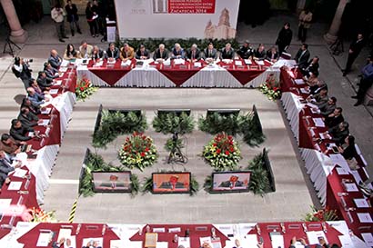 La capital del estado, sede de la segunda reunión plenaria de coordinación entre delegaciones federales en Zacatecas ■ foto: Andrés Sánchez