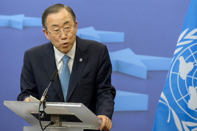 El secretario general de las Naciones Unidas, Ban Ki-Moon. Foto Xinhua / Archivo