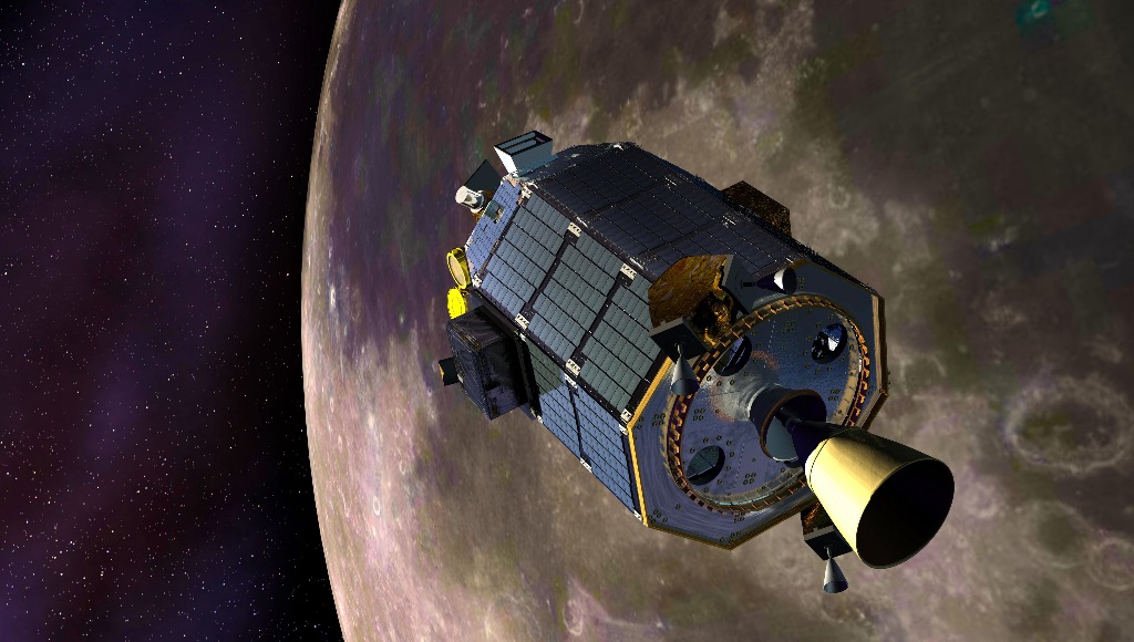 Imagen proporcionada por la NASA del explorador, el cual abandonó la órbita lunar y cayó sobre la superficie del satélite natural de la Tierra, como estaba previsto. Foto Ap