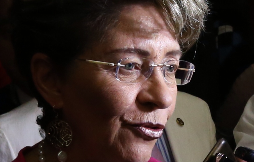La secretaria de Salud, Mercedes Juan López, clausuró la Semana de la Seguridad Social en el Senado. Foto: La Jornada
