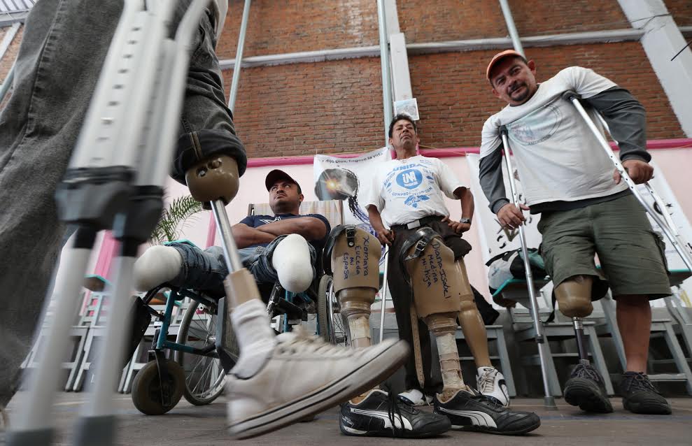 Integrantes de la Asociación de Migrantes Retornados con Discapacidad. Foto: La Jornada