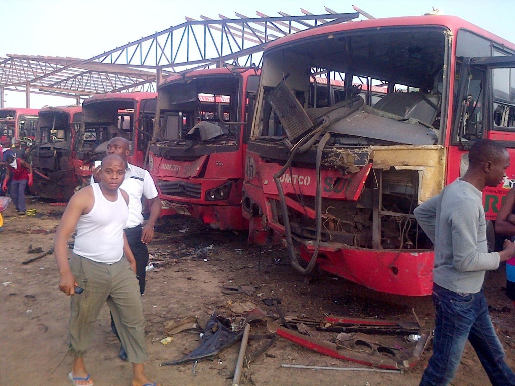 Una secta islámica es señalada de realizar varias explosiones en Abuya, la capital de Nigeria, el 14 de abril de 2014. Foto Xinhua