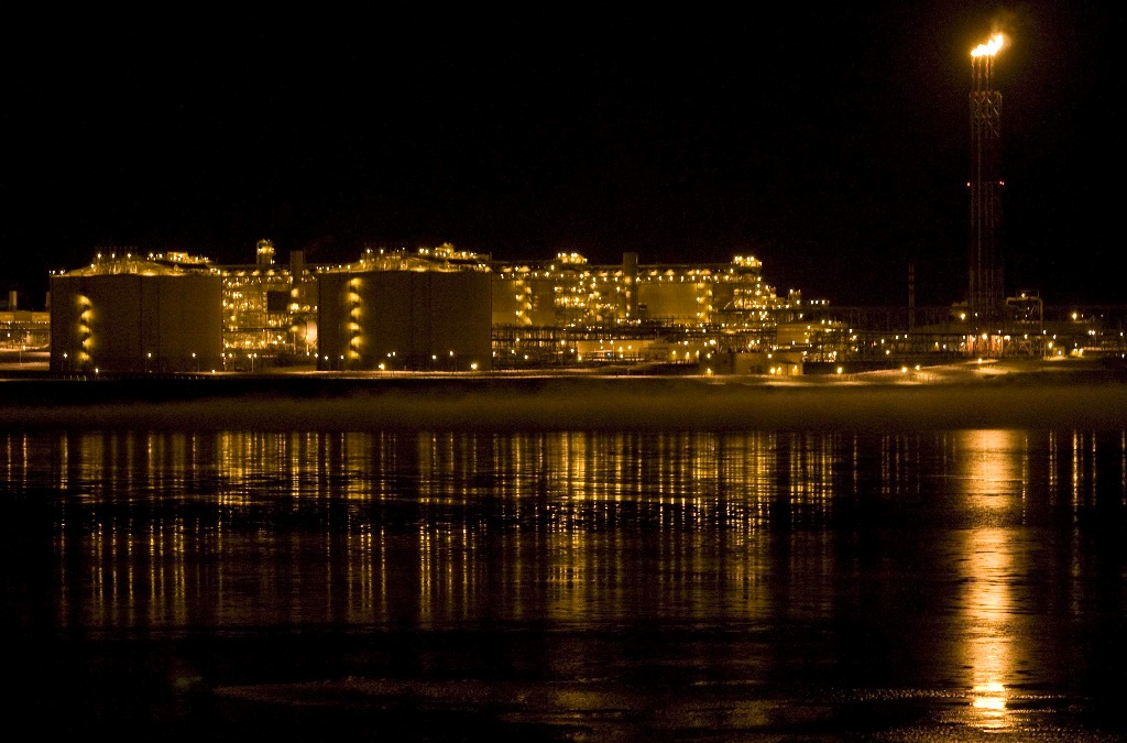 La planta de gas natural de LNG, en la isla de Sakhalin, Rusia. Foto Reuters