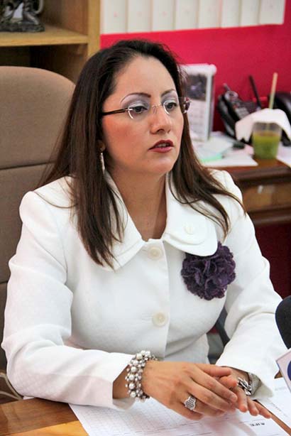 Olga Alicia Castro Ramírez, delegada del INE ■ FOTO: LA JORNADA ZACATECAS