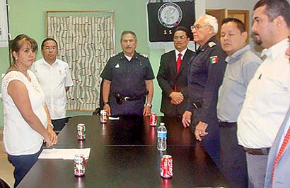 Acto protocolario de entrega-recepción a Gabriel Morales como director de reclusorios ■ FOTO: LA JORNADA ZACATECAS