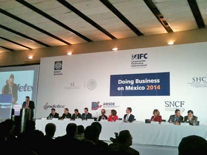 Se presentaron los resultados del estudio Doing Business, en la Ciudad de México ■ FOTO: LA JORNADA ZACATECAS