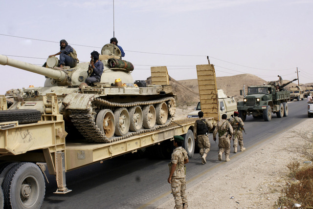 Tropas yemenitas, el pasado martes en la provincia de Shabwa. Foto Ap