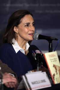 La actriz Diana Bracho, en el Palacio de Minería, durante la lectura de poemas de José Emilio Pacheco en febrero pasado. Foto Marco Peláez