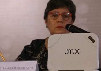 La subsecretaria Alba Martínez Olivé, en conferencia de prensa. Foto: La Jornada