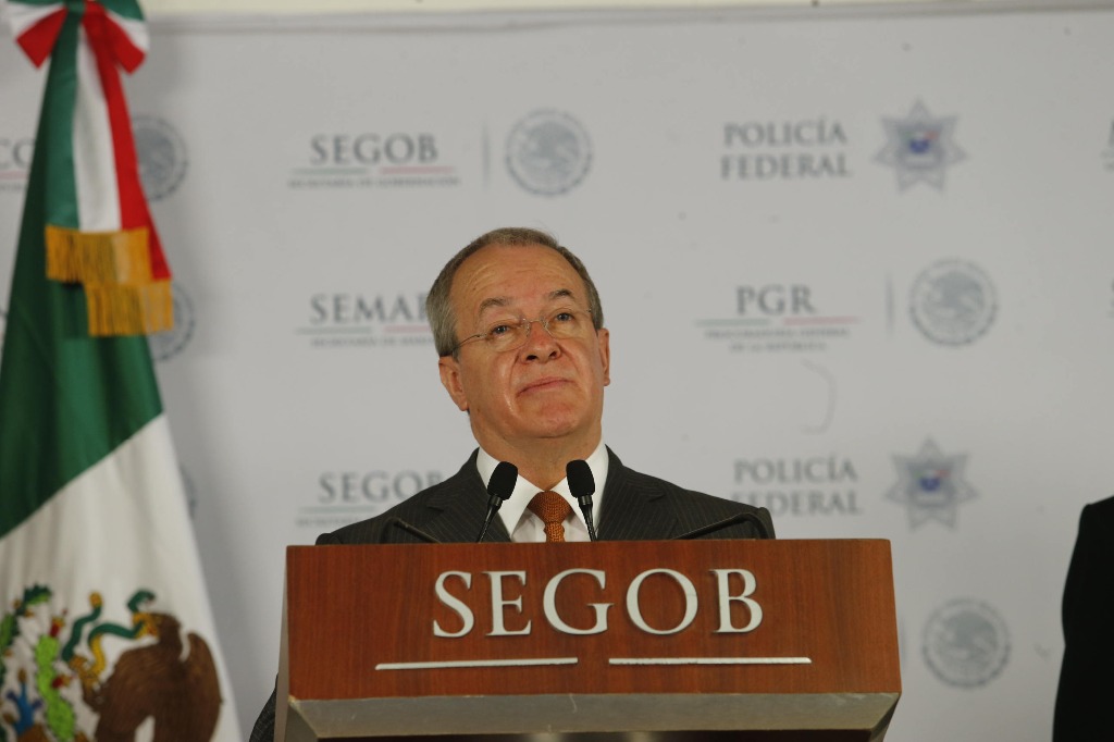 Alejandro Rubido García durante la conferencia este mediodía. Foto: La Jornada