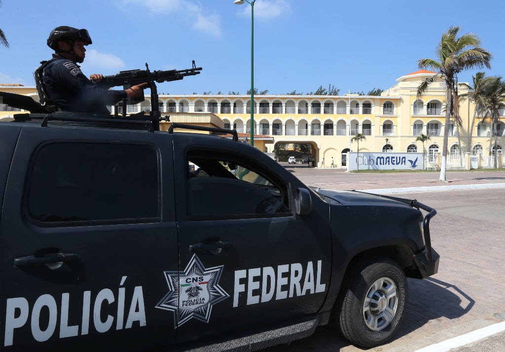 Vigilancia militar, en Ciudad Madero, Tamaulipas, en donde se llevó a cabo en días pasados la Conferencia Nacional de Procuradores de Justicia de las zonas Noreste y Noroeste del país. Foto: La Jornada