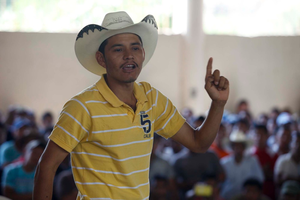 Semei Verdia, líder de las autodefensas de la comunidad de Ostula, municipio de Aquila. Foto: La Jornada