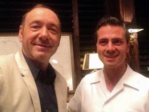 Foto tomada del Twitter @KevinSpacey