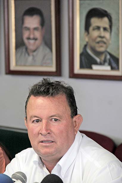 Juan Carlos Lozano, líder estatal del PRI ■ FOTOS: ANDRÉS SÁNCHEZ