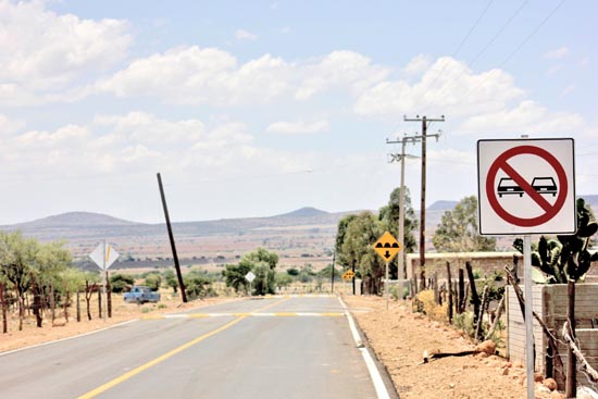 Tramo de la carretera recién acondicionada ■ foto: La Jornada Zacatecas