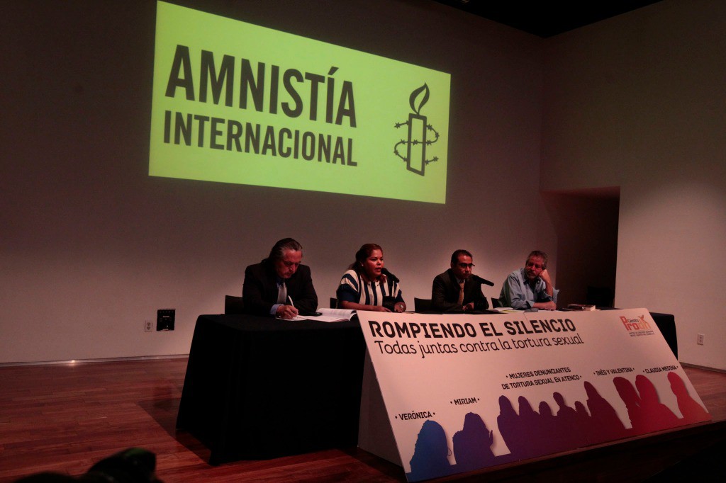 Conferencia de Amnistía Internacional en el DF el pasado 13 de mayo. Foto José Antonio López