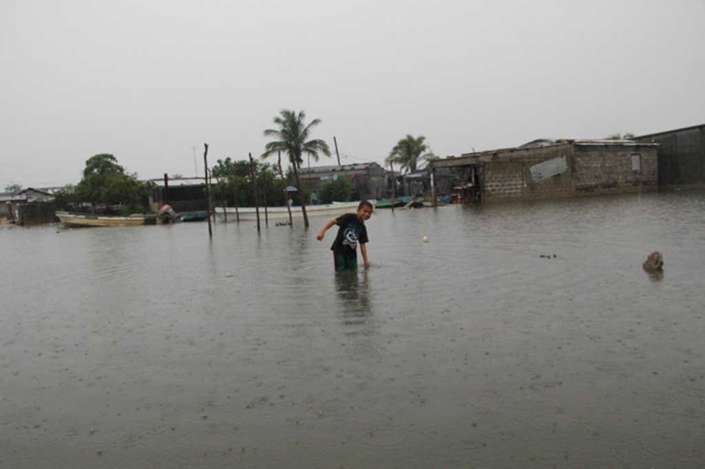 En junio pasado, la tormenta tropical “Boris” provocó lluvias e inundaciones en diversos poblados del municipio de Arriaga, Chiapas. Foto Elizabeth Ruiz/Cuartoscuro