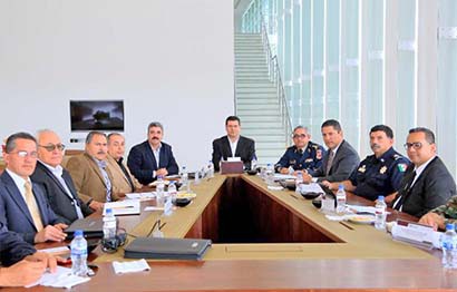El gobernador presidió la reunión del Grupo de Coordinación Local ■ FOTO: LA JORNADA ZACATECAS