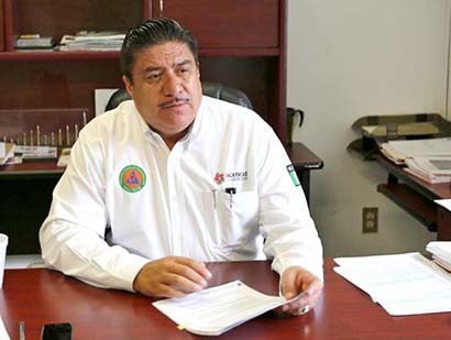 Felipe Muñoz Ruvalcaba, director estatal de Protección Civil ■ foto: LA JORNADA ZACATECAS