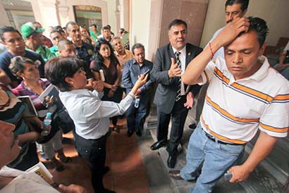 En junio de 2013, en una protesta del Stuaz, su líder encaró al Rector ■ foto: La Jornada Zacatecas