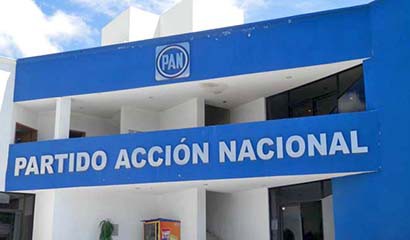 Instalaciones del Partido Acción Nacional en la capital del estado ■ FOTO: LA JORNADA ZACATECAS