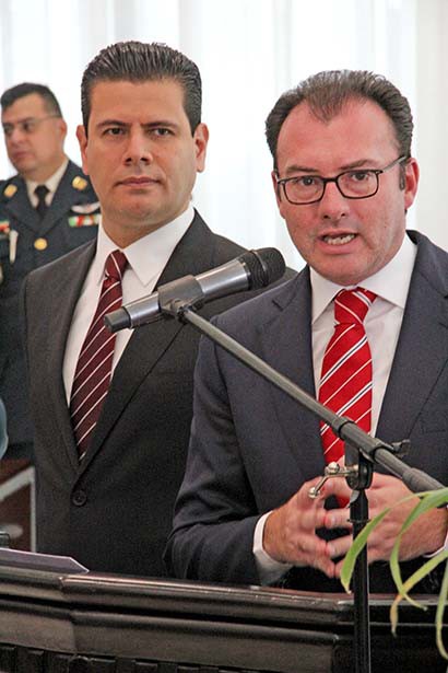 Luis Videgaray ofreció una conferencia de prensa ■ FOTO: ANDRÉS SÁNCHEZ