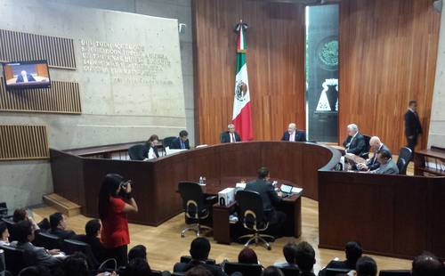 Sesión, en mayo pasado, en el Tribunal Electoral del Poder Judicial de la Federación. Foto: La Jornada