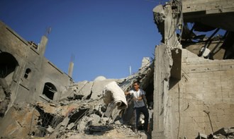 El sábado Israel realizó al menos 20 ataques aéreos en territorio Palestino. Foto Reuters